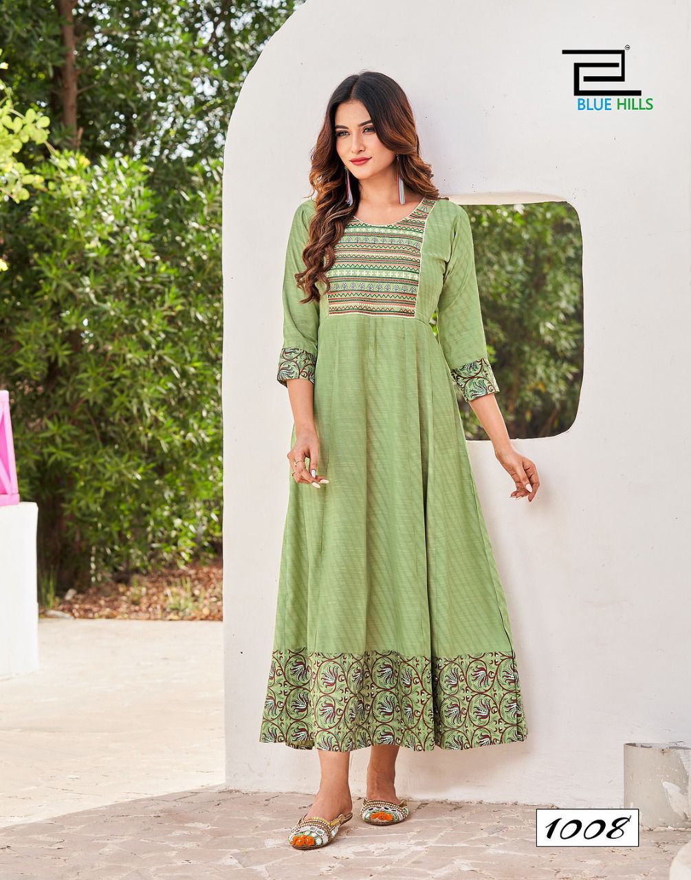 Blue Hills Bachelor 1 Heavy Latest Festive Wear Rayon Anarkali Kurti Collection